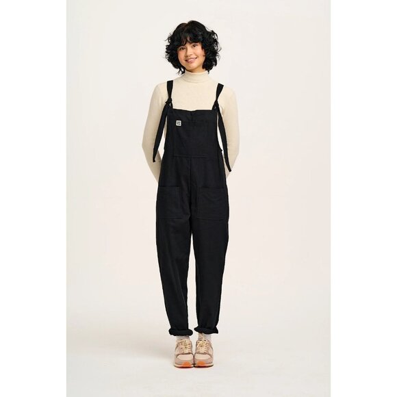 LUCY & YAK Original Blue Organic Cotton Canvas Overalls Dungarees, Size 4 - Picture 2 of 15